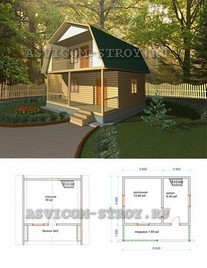 Проекты домов из профилированного бруса, продажа готовых брусовых домов Санкт-Петербург